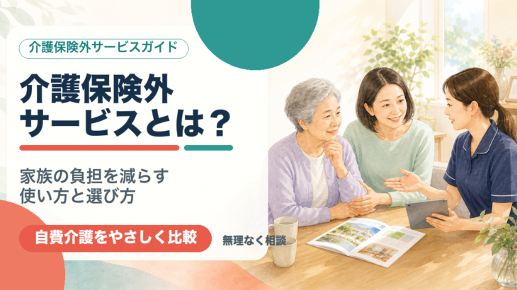 介護保険外サービスとは？家族の負担を減らす使い方とイチロウの選び方
