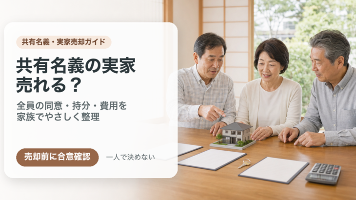 共有名義の実家を売るには全員の同意が必要？持分売却と話し合いの注意点
